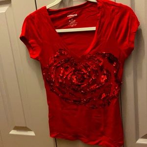 Like New Express Red Shirt